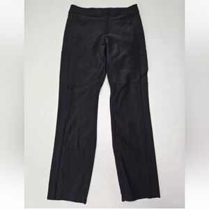 Athleta Stellar Trouser Pants Travel Athleisure Black Ankle-Zip Size 6 W…